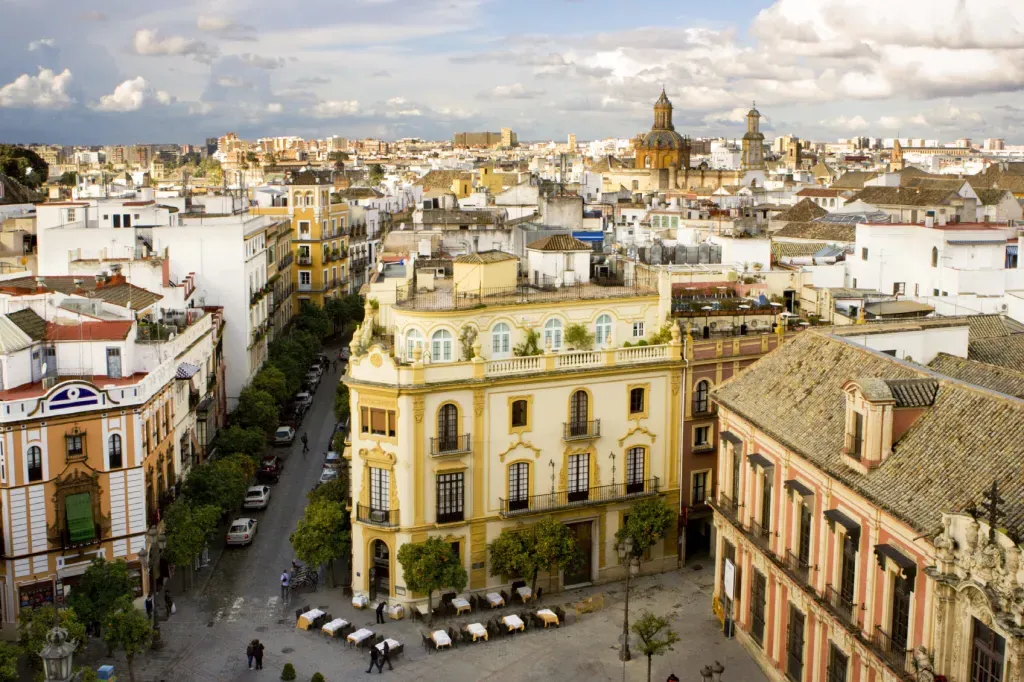 Aerial view of Seville, Spain